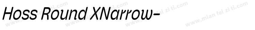 Hoss Round XNarrow字体转换
